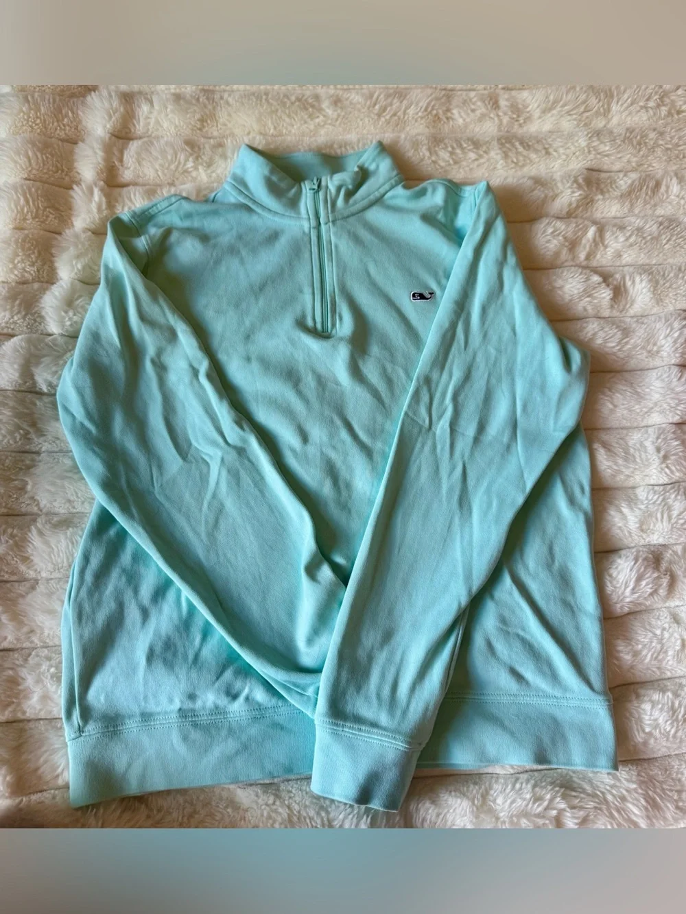Vineyard Vines Girls Kids Blue Shep Zip Up. Size Medium 12-14.